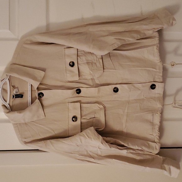 H&M cotton cropped jacket - Picture 3 of 7